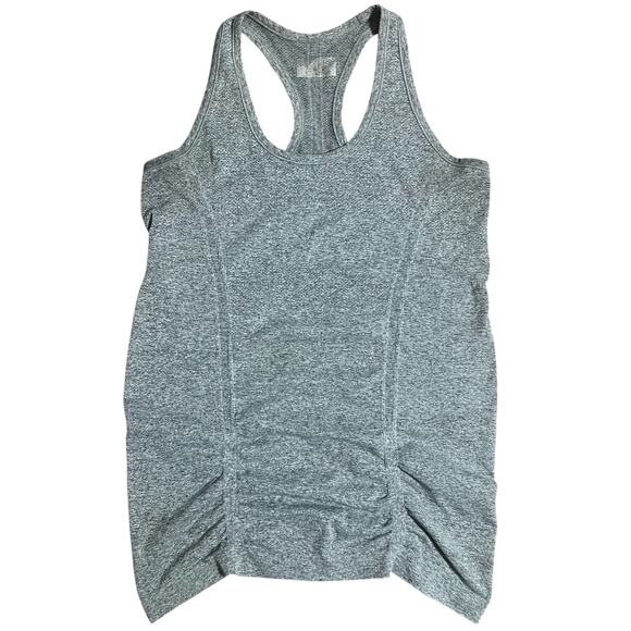 Athleta Gray Fastest Track Ruched Tank Top Size Small - Picture 2 of 4